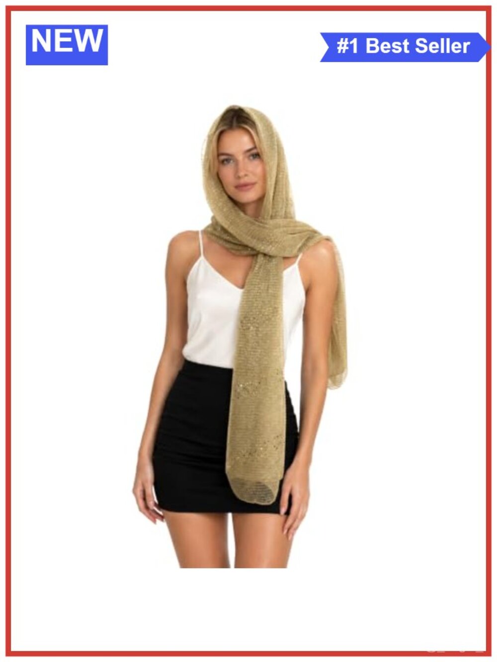 Sequin Rave Scarf Sparkly Shawl Wrap for Evening Dresses Party Wedding
